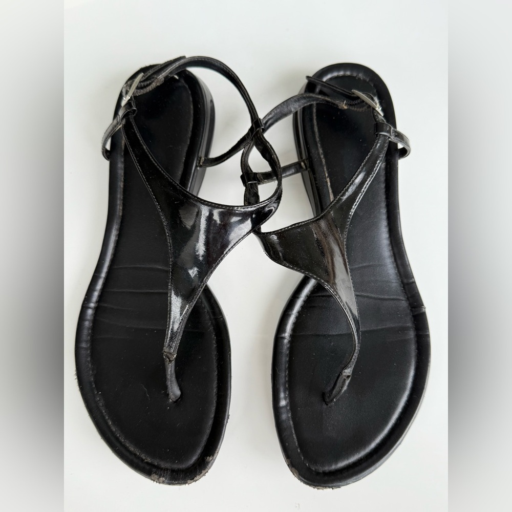 Cole Haan Nike Air patent leather sandal size 9.5.  Some wear but still great